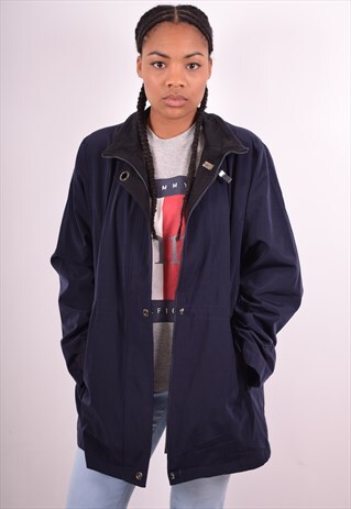NAUTICA WOMENS VINTAGE JACKET XL BLUE 90S