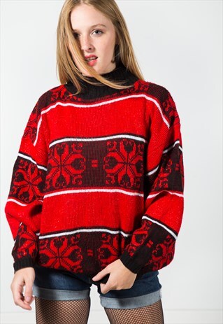 VINTAGE 80S KNIT JUMPER / S0133