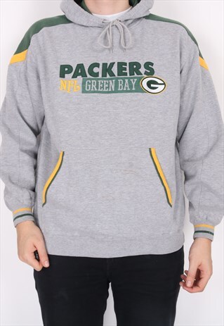 grey packers hoodie