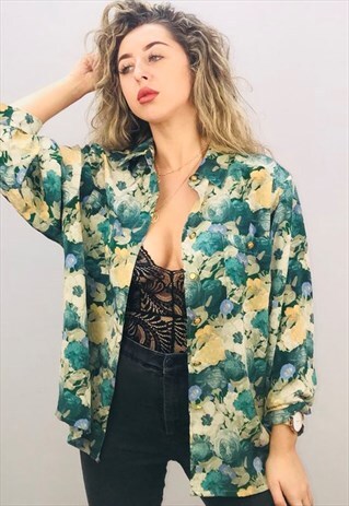VINTAGE OVERSIZED PATTERN SHIRT