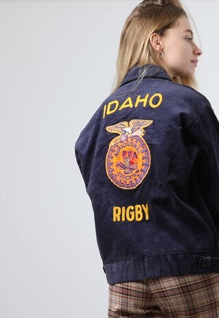 VINTAGE BLUE CORDUROY JACKET