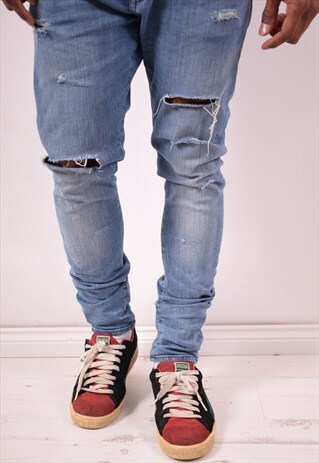 PUMA MENS VINTAGE TRAINERS UK 11 MULTI 90S