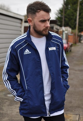 VINTAGE 90'S ADIDAS SPORTS WINDBREAKER TRACK JACKET