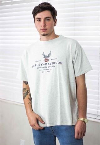 VINTAGE HARLEY DAVIDSON T-SHIRT LOGO 90S XL 9
