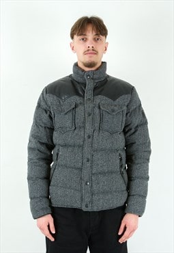 Trailwear Stapleton S Wool Leather Down Jacket Puffer Coat