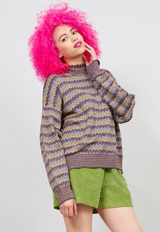 VINTAGE 80'S MISSONI CREW NECK JUMPER