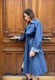 KZELL TRENCH COAT WITH BELT IN DENIM EFFECT