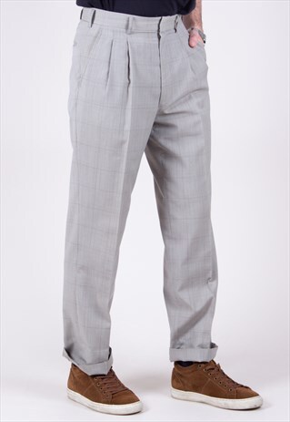 VINTAGE PLEATED TROUSERS
