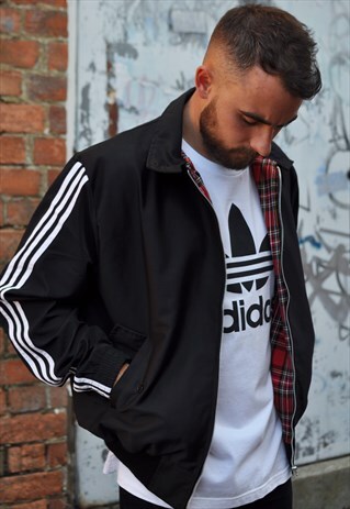REWORKED HARRINGTON JACKET WITH ADIDAS WINDBREAKER SLEEVES