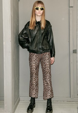 VINTAGE LEATHER BOMBER JACKET
