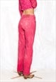 VINTAGE 80S LEVI'S STRAIGHT JEANS IN PINK TIE-DYE REWORKED