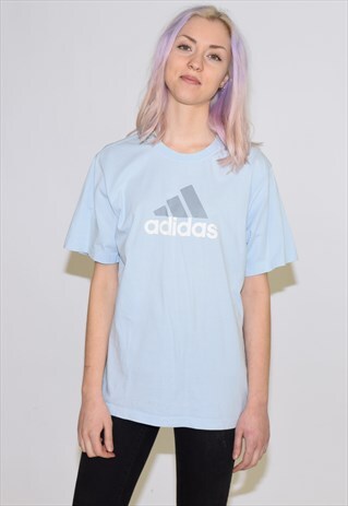 VINTAGE 90S BLUE ADIDAS T SHIRT