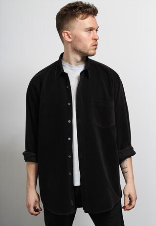 VINTAGE CORDUROY SHIRT BLACK