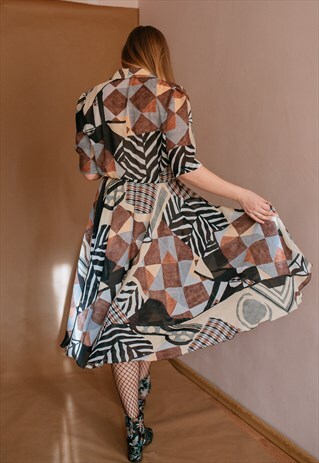 VINTAGE 70S' MIDI DRESS