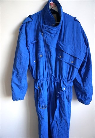 Vintage Onepiece Skiing Ski Suit Overall Jumpsuit Jacket