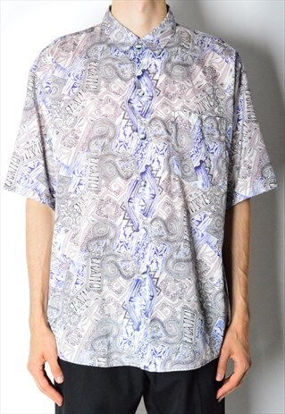 VINTAGE 90S ROYAL ABSTRACT SHIRT