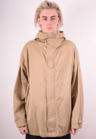 NAUTICA MENS VINTAGE JACKET XL BEIGE 90S