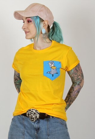 DISNEY POCAHONTAS MEEKO ORGANIC COTTON POCKET TSHIRT