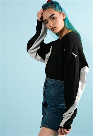 BLACK PUMA SWEATSHIRT.