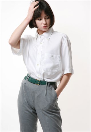 90S LACOSTE OLDSCHOOL VINTAGE COTTON SHIRT 16985