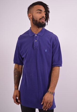VINTAGE POLO RALPH LAUREN POLO SHIRT PURPLE