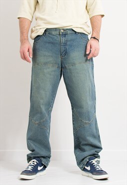 John Baner vintage baggy jeans wide leg denim