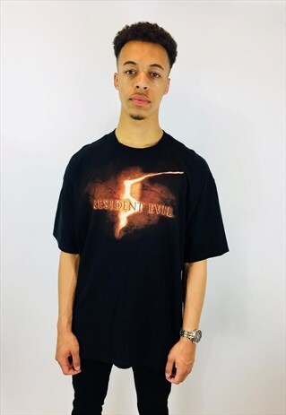 VINTAGE RESIDENT EVIL GRAPHIC BLACK T SHIRT