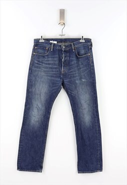 Levi's 501 High Waist Jeans in Dark Denim - W33 - L30