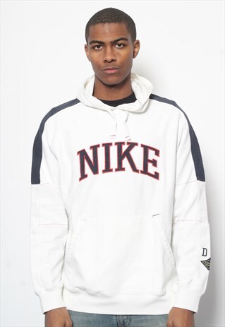 VINTAGE NIKE BIG SPELL OUT LOGO HOODIE
