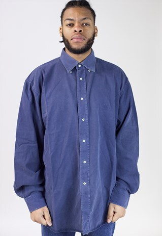 VINTAGE FRED PERRY NAVY SOFT SHIRT