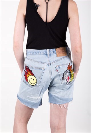 REWORKED LEVI'S VINTAGE DENIM SHORTS