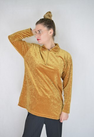 VINTAGE RETRO GOLD SWEATSHIRT