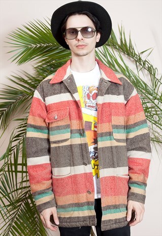 VINTAGE MENS SHERPA JACKET FROM THE 90S ERA