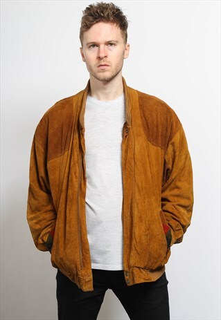 VINTAGE SUEDE BOMBER JACKET