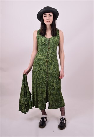 VINTAGE 90'S TIE DYE GRUNGE FESTIVAL DRESS & JACKET 8 10 12