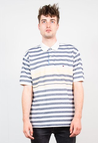 TOMMY HILFIGER STRIPED POLO T-SHIRT