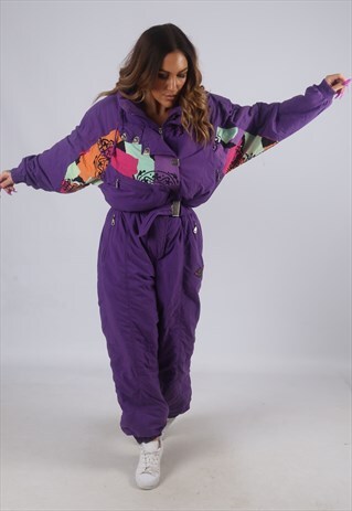 VINTAGE FULL SKI SUIT SNOW SPORTS UK 16 XL (K2V)