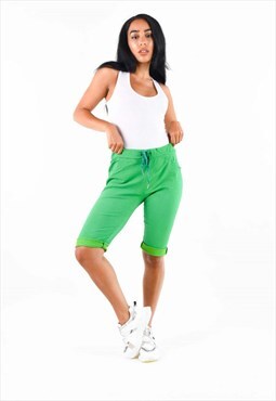 Green High Stretch Magic Shorts