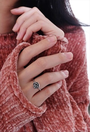 ROSE STERLING SILVER RING