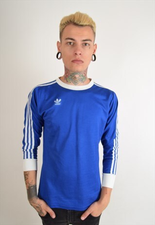 VINTAGE ADIDAS FOOTBALL SHIRT MADE IN W-GERMANY (2539)