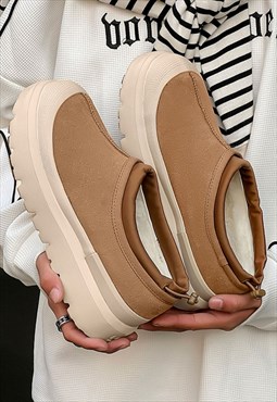 Platform boat shoes grunge chunky trainers solid sneakers