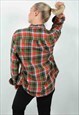 VINTAGE 90S TOMMY HILFIGER CHECKED SHIRT  SIZE M