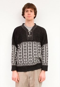 BROADWAY Norwegian L Jumper Pullover Sweater Wool Nordic