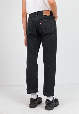 VINTAGE BLACK LEVI'S 501 FIT DENIM JEANS