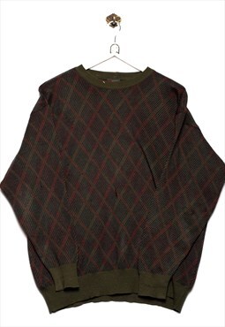Ciuliano Sweater zigzag pattern green/blue/red