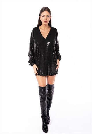 SEQUIN HOODIE