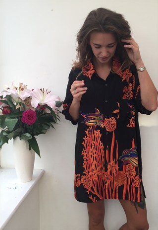 CRAZY PATTERN OVERSIZED UNISEX RETRO VINTAGE FESTIVAL SHIRT