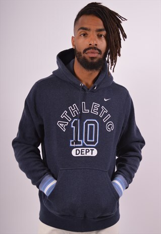 VINTAGE NIKE HOODIE JUMPER BLUE
