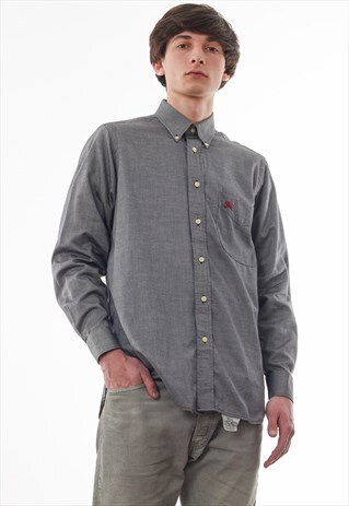 VINTAGE BURBERRYS 90S GREY LONG SLEEVE