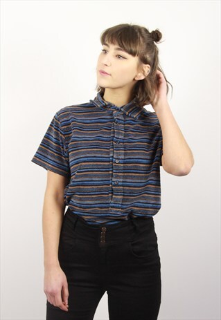 VINTAGE STRIPE TOWEL POLO SHIRT